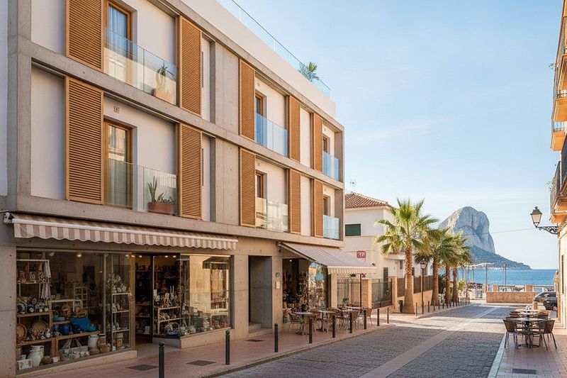 Edificio de obra nueva en el centro de Calpe (imagen ilustrativa)