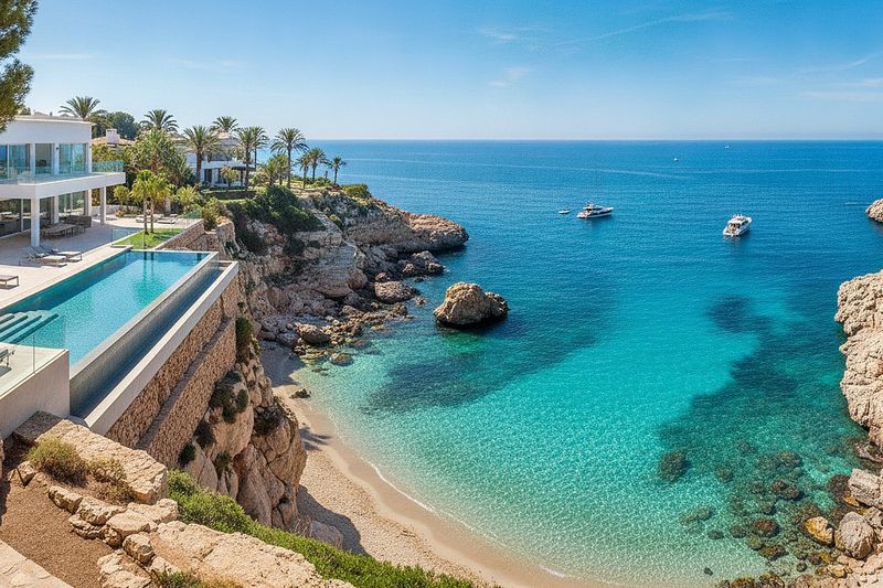 Villa de lujo sobre las calas de La Manzanera (imagen ilustrativa)
